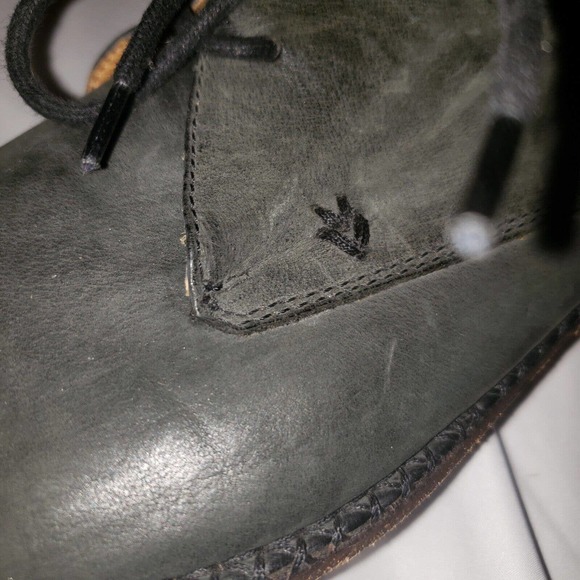 John Varvatos Men‎ Size 12 Chukka Dress Boot Leather Gray Handmade ITALY main image 11